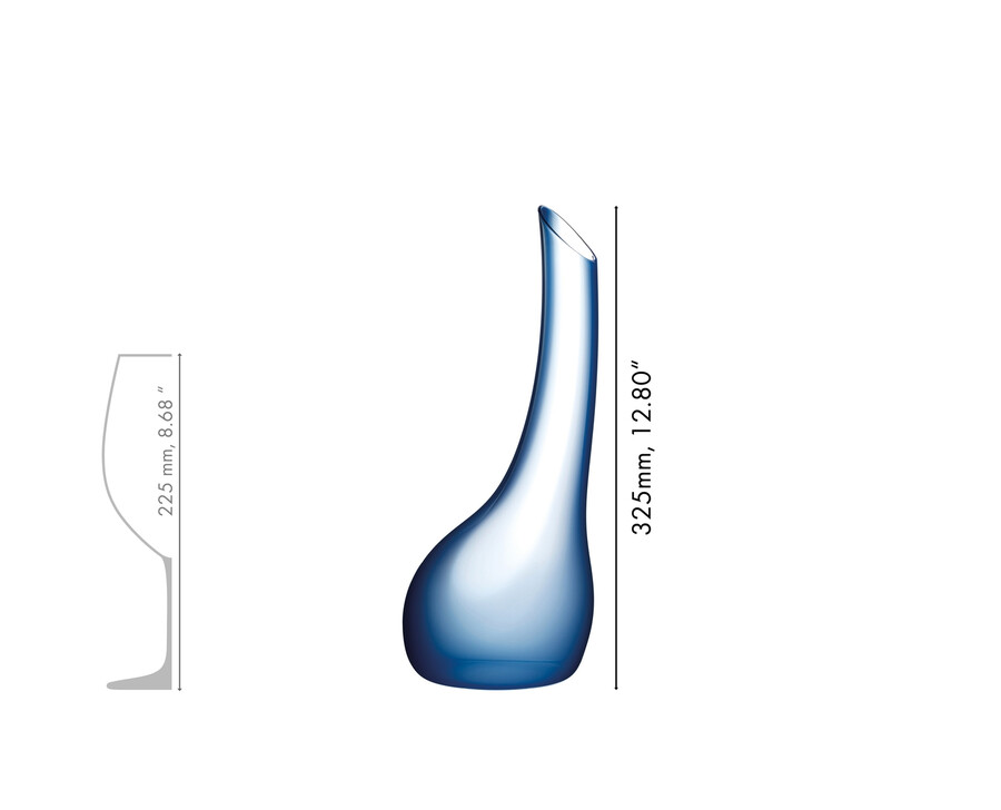 riedel carafe cornetto confetti - bleu