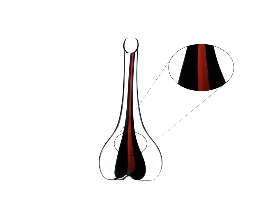 carafe riedel black tie smile - rouge