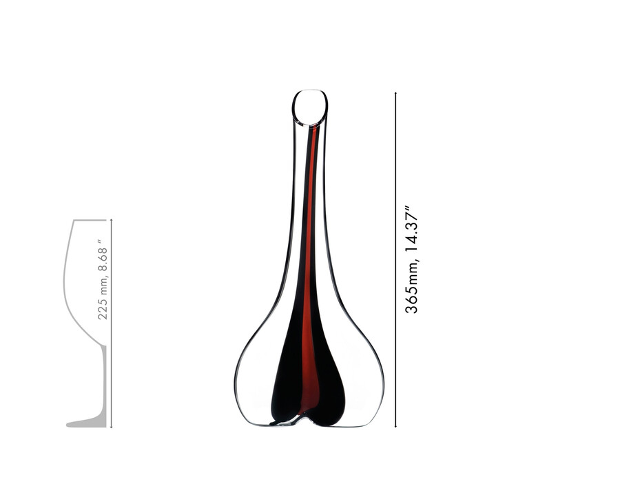 carafe riedel black tie smile - rouge