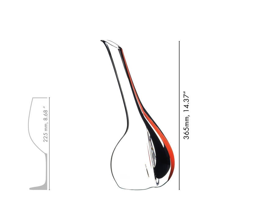 carafe riedel black tie touch - rouge