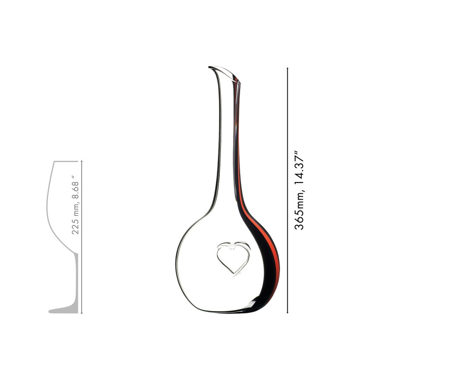 carafe riedel black tie bliss - rouge