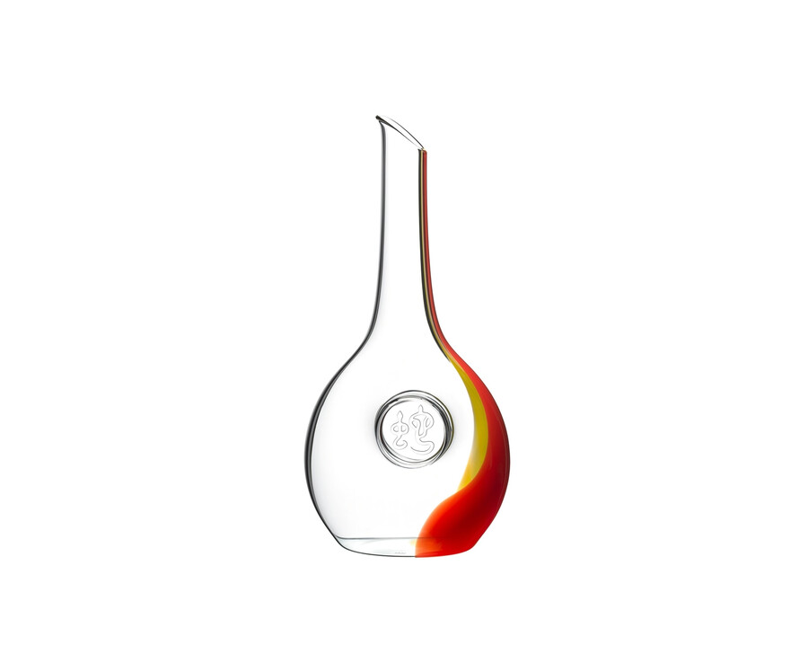 carafe serpent du zodiaque chinois riedel - rougejaune