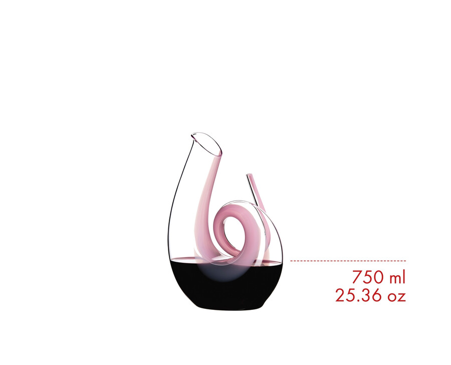 carafe riedel curly - rose