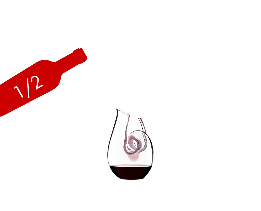 carafe miniature riedel curly - rose