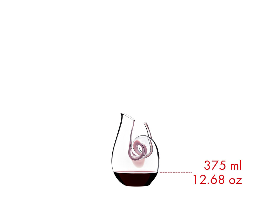 carafe miniature riedel curly - rose