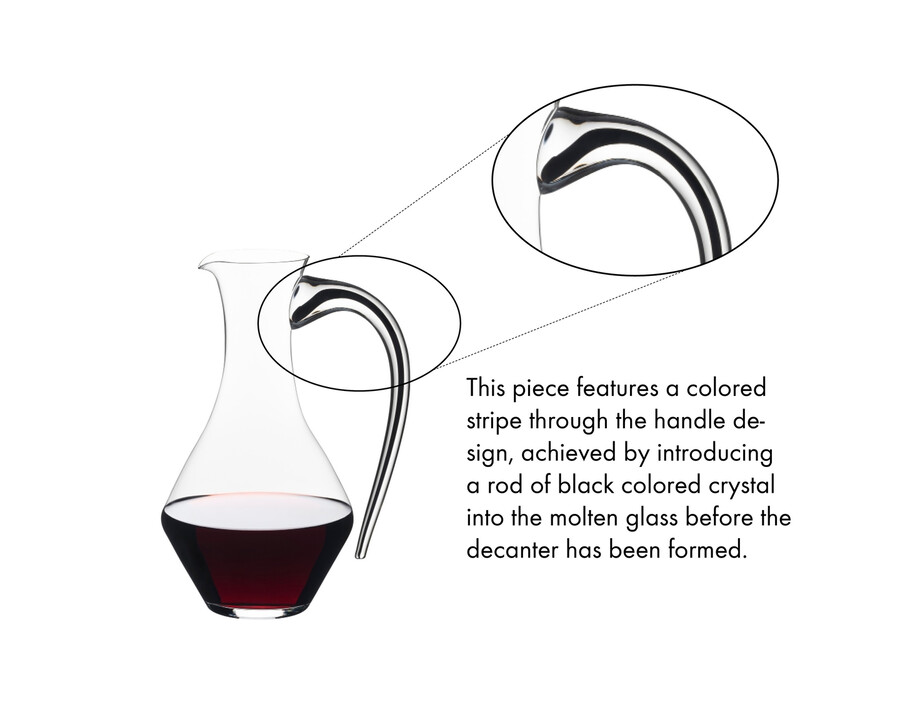 riedel carafe fatto a mano cabernet magnum - noir