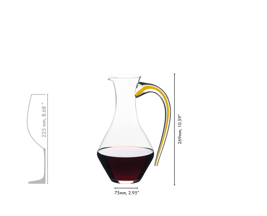 carafe riedel fatto a mano cabernet magnum - jaune