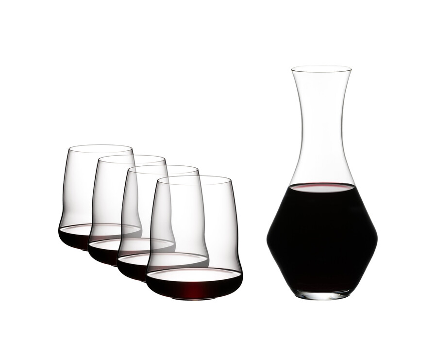 sl riedel ailes sans pied cabernetmerlot carafe