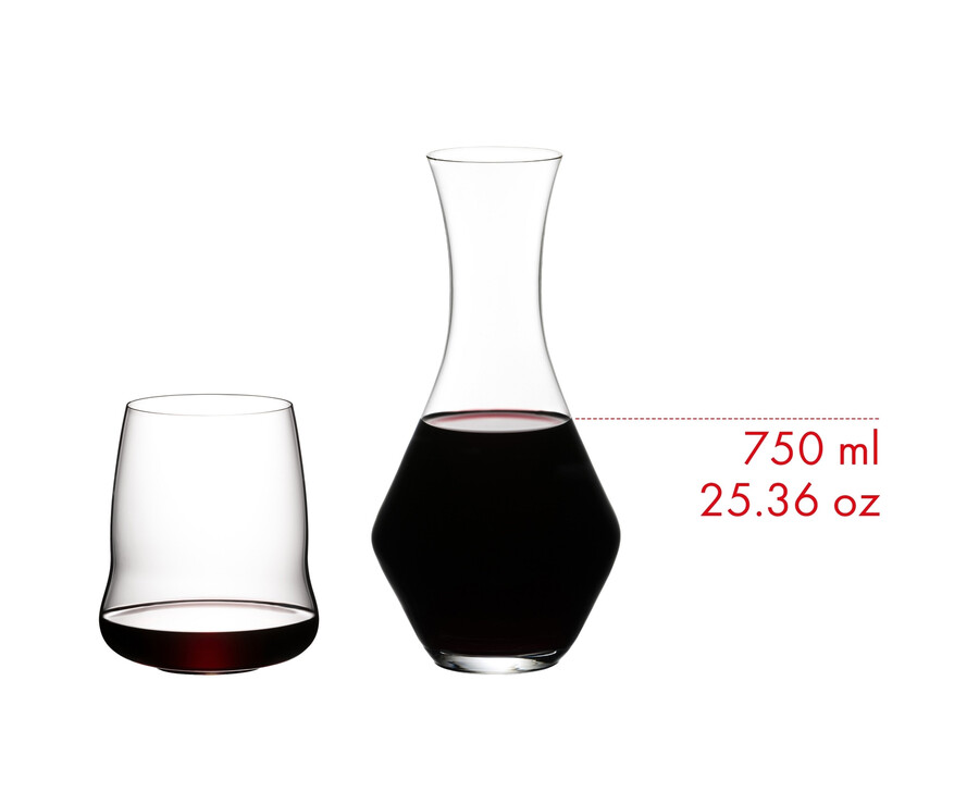 sl riedel ailes sans pied cabernetmerlot carafe