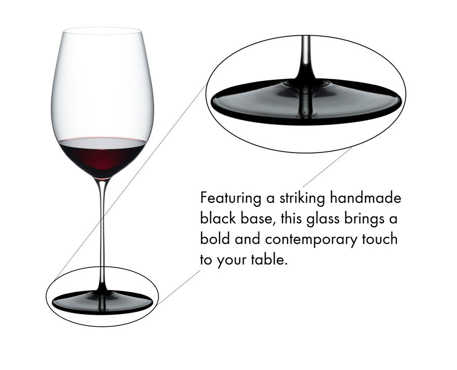 riedel fatto a mano cravate noire bordeaux grand cru