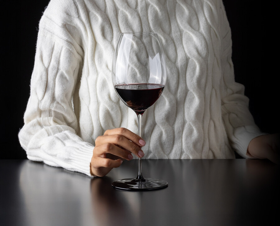 riedel fatto a mano cravate noire ermitage