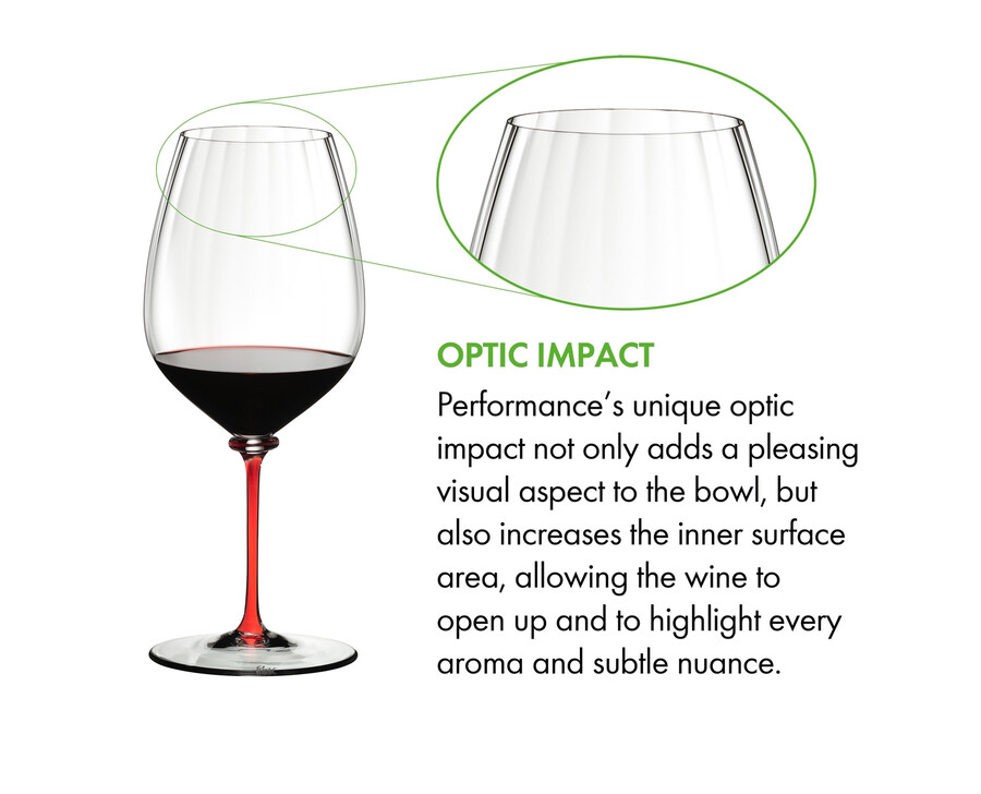 riedel fatto a mano performance cabernetsauvignon - tige rouge