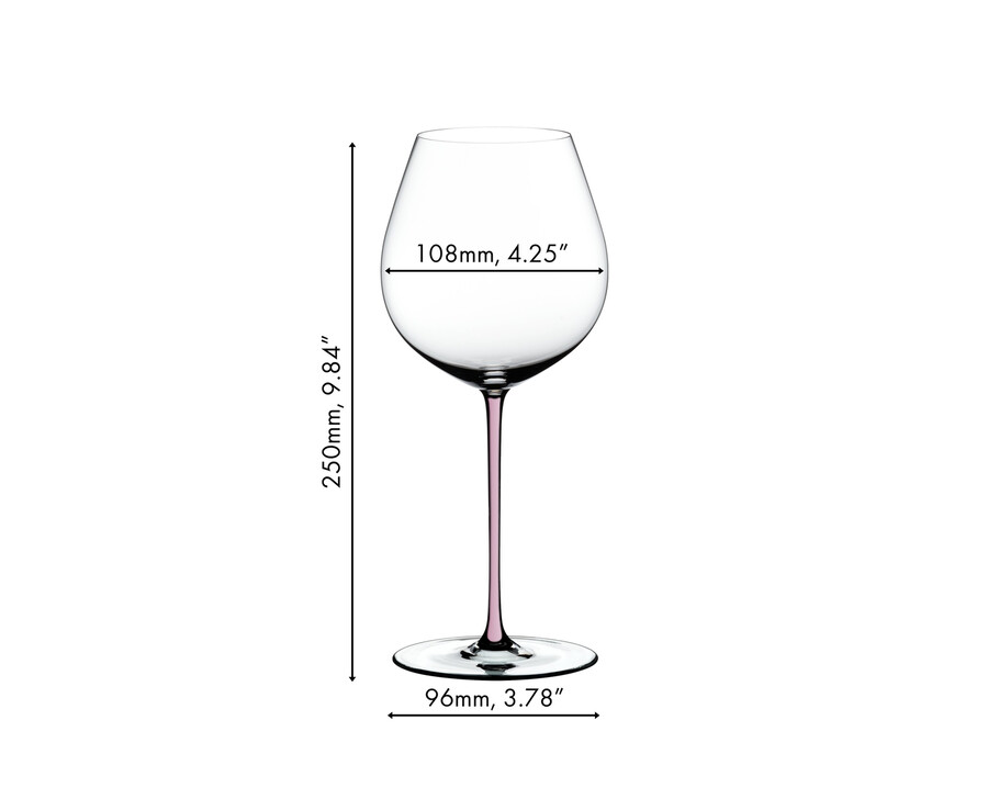 riedel fatto a mano pinot noir - rose