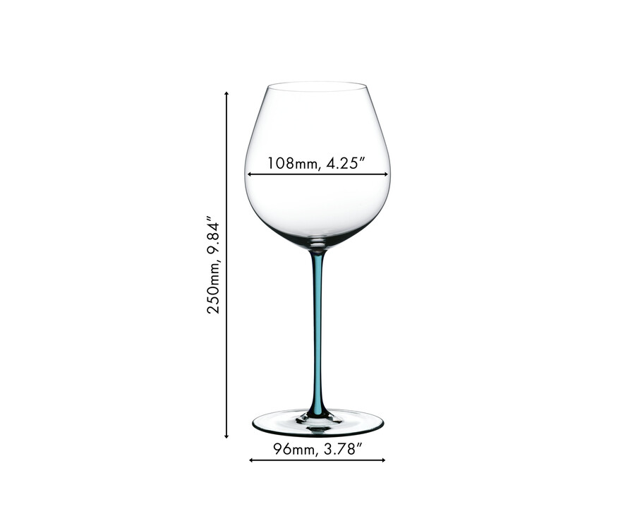 riedel fatto a mano pinot noir - turquoise