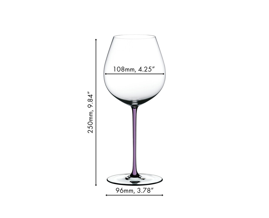 riedel fatto a mano pinot noir - violette opale
