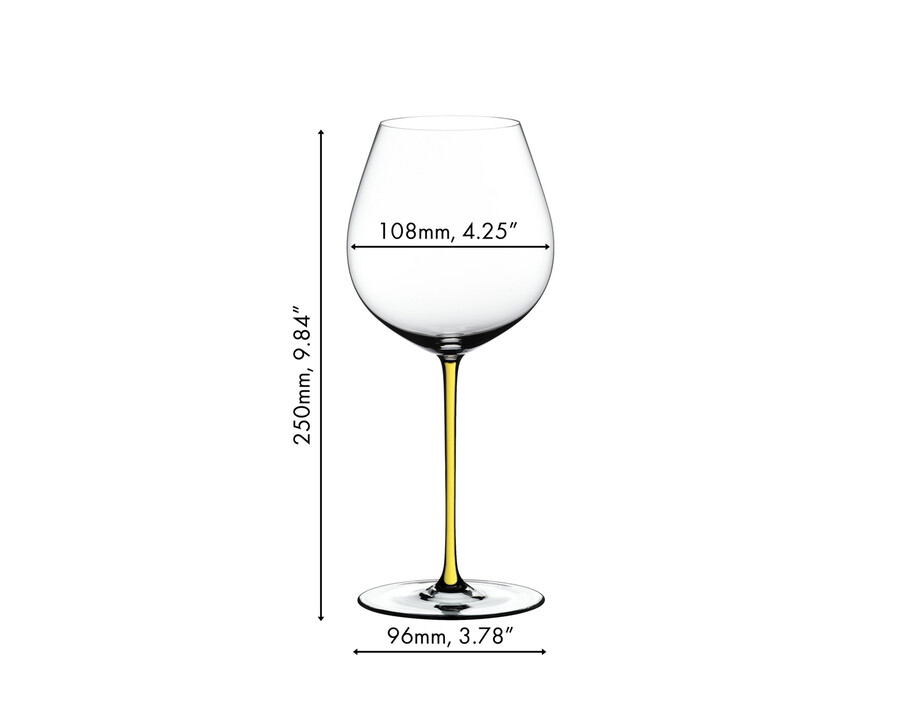 riedel fatto a mano pinot noir - jaune