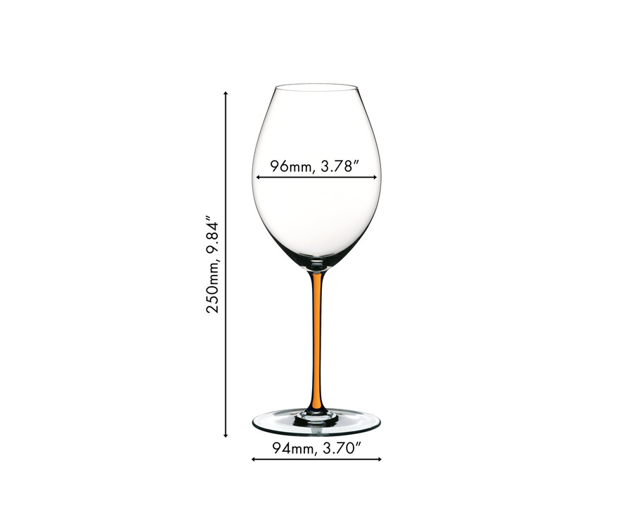riedel fatto a mano syrah - orange