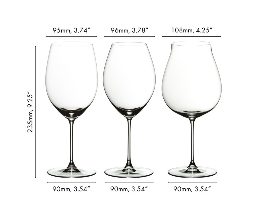 coffret de dégustation de vin rouge riedel veritas