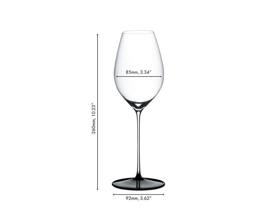 riedel fatto a mano black tie verre à vin champagnesauvignon blanc