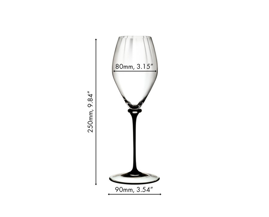 verre à champagne riedel fatto a mano performance - pied noir