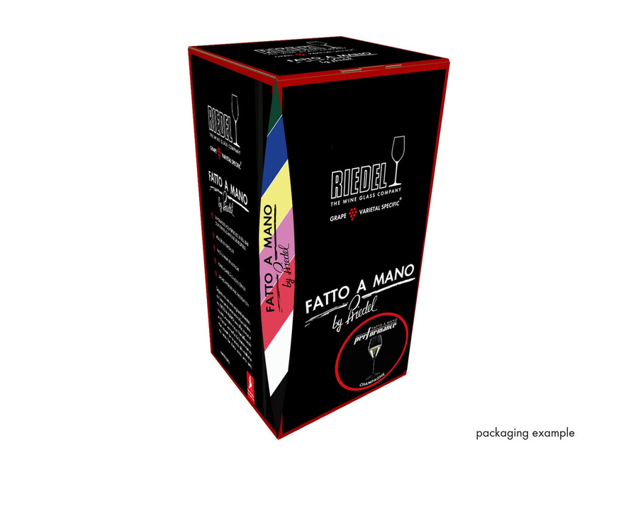 verre à champagne riedel fatto a mano performance - base noire