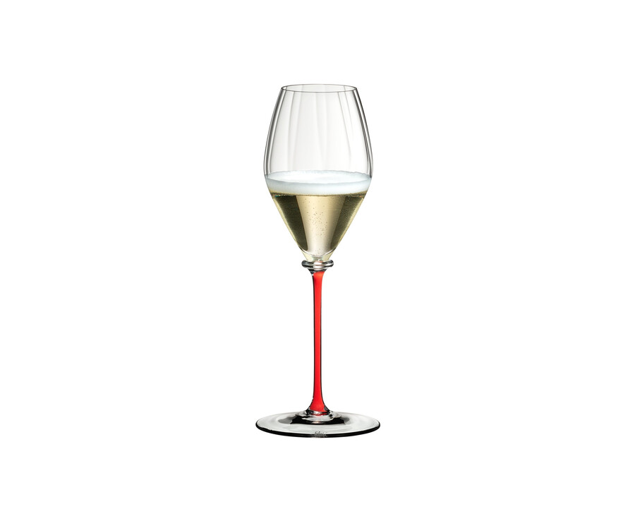 verre à champagne riedel fatto a mano performance - pied rouge