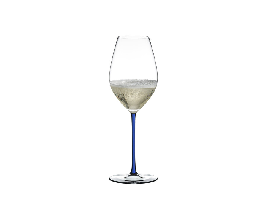 verre à vin à champagne riedel fatto a mano - bleu foncé