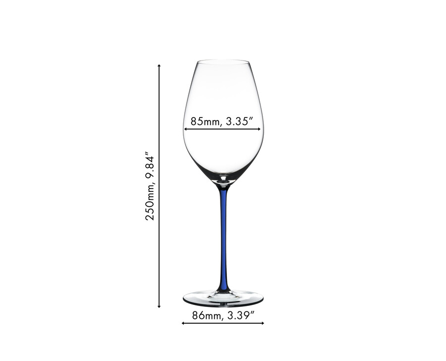 verre à vin à champagne riedel fatto a mano - bleu foncé