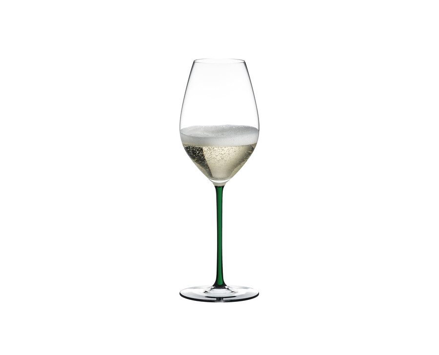 verre à vin à champagne riedel fatto a mano - vert