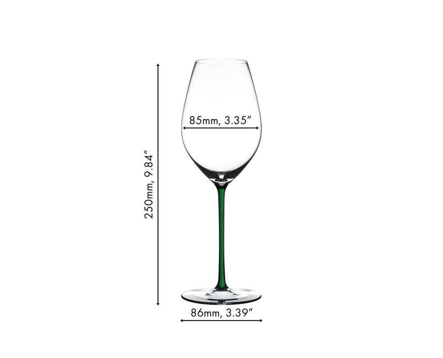verre à vin à champagne riedel fatto a mano - vert