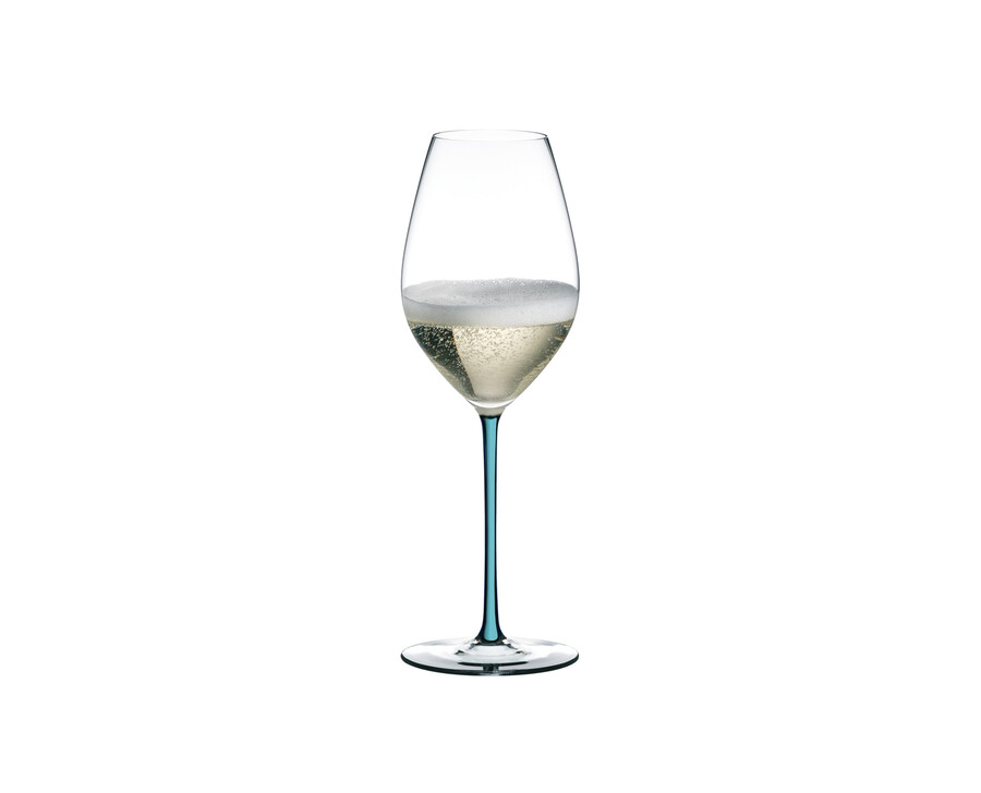riedel verre à vin à champagne fatto a mano - turquoise