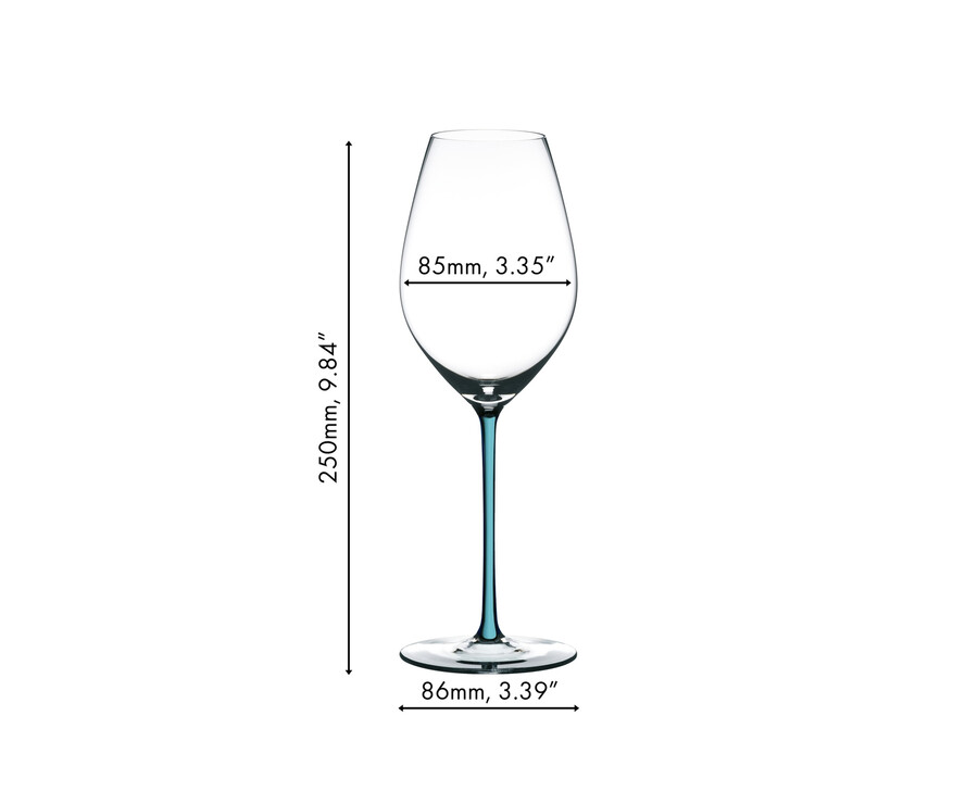 riedel verre à vin à champagne fatto a mano - turquoise