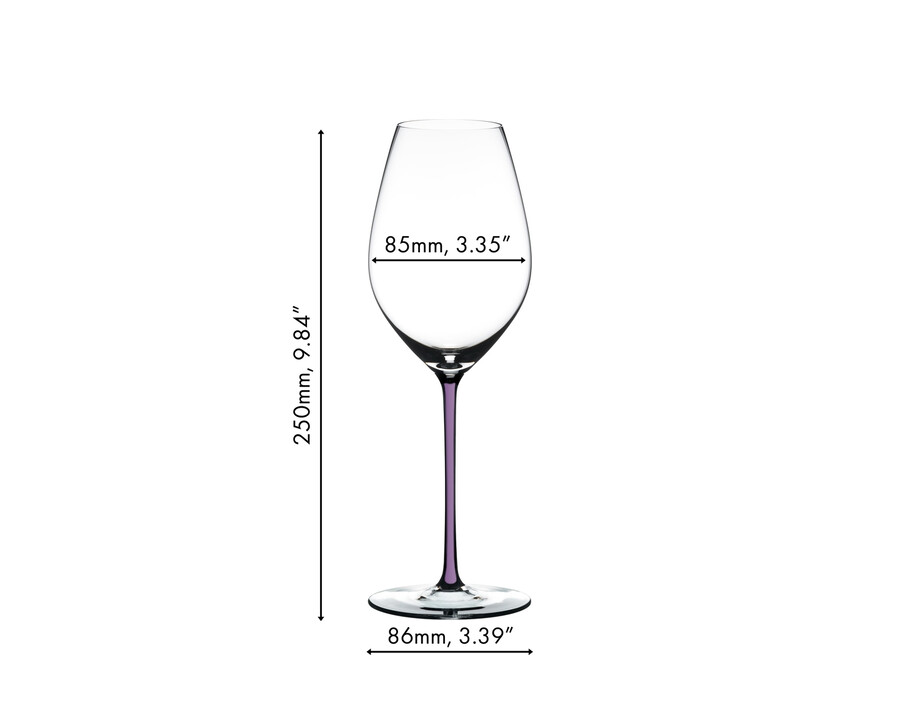 verre à vin à champagne riedel fatto a mano - violet opale