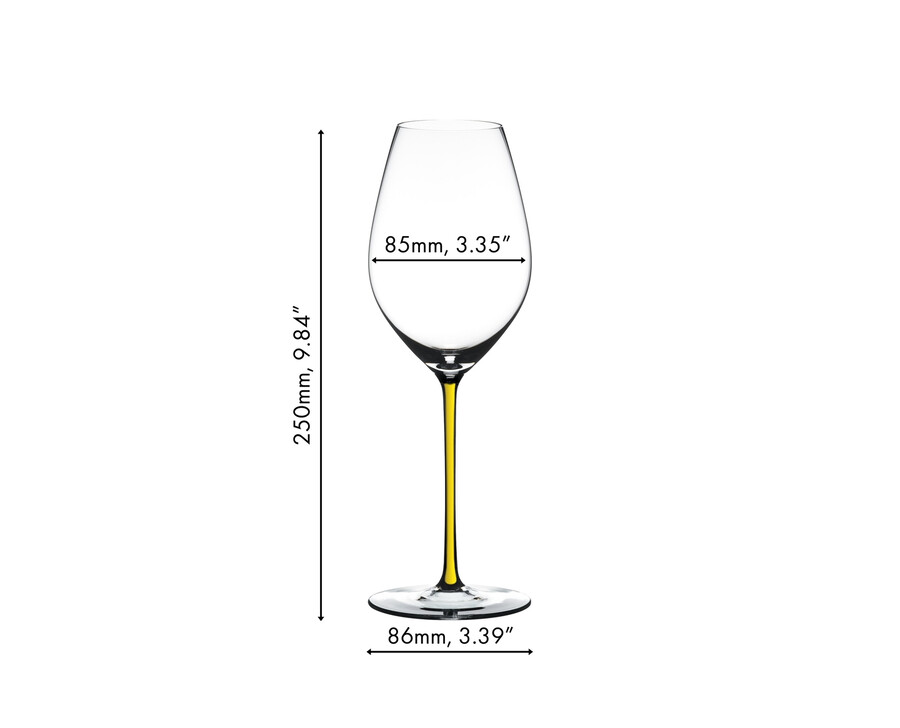 riedel fatto a mano verre à vin à champagne - jaune