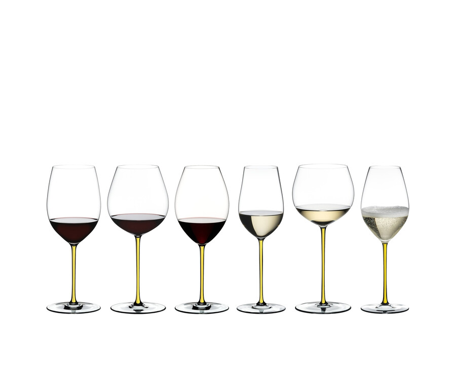 riedel fatto a mano verre à vin à champagne - jaune