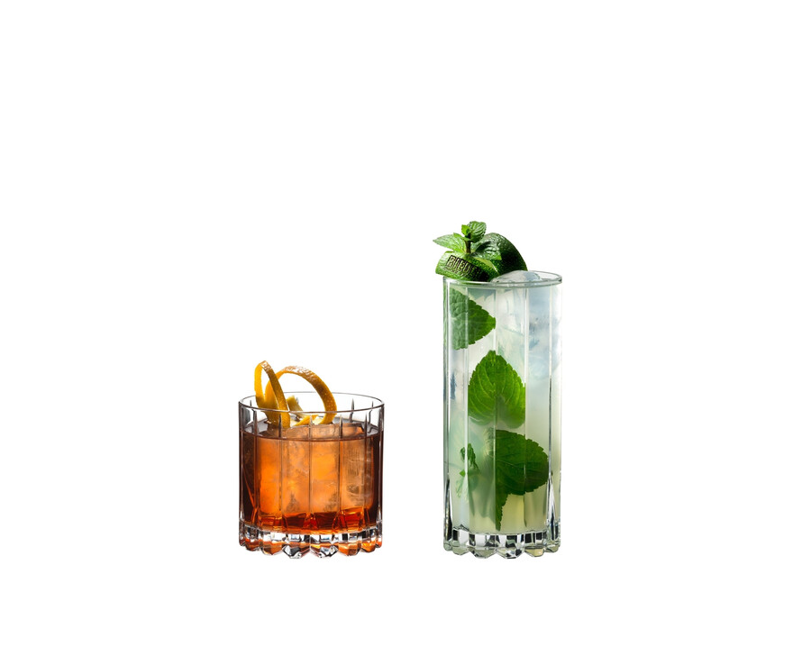 ensemble de verres à cocktails riedel type « rocks highball ».