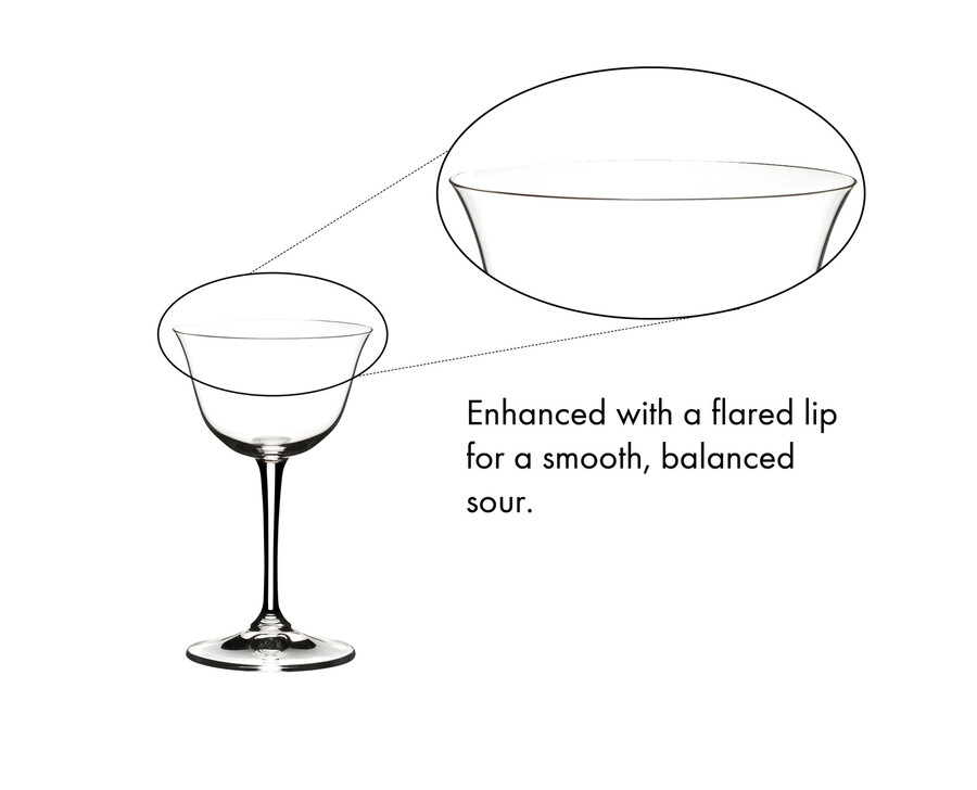 verres spécifiques pour boissons riedel verres à sour