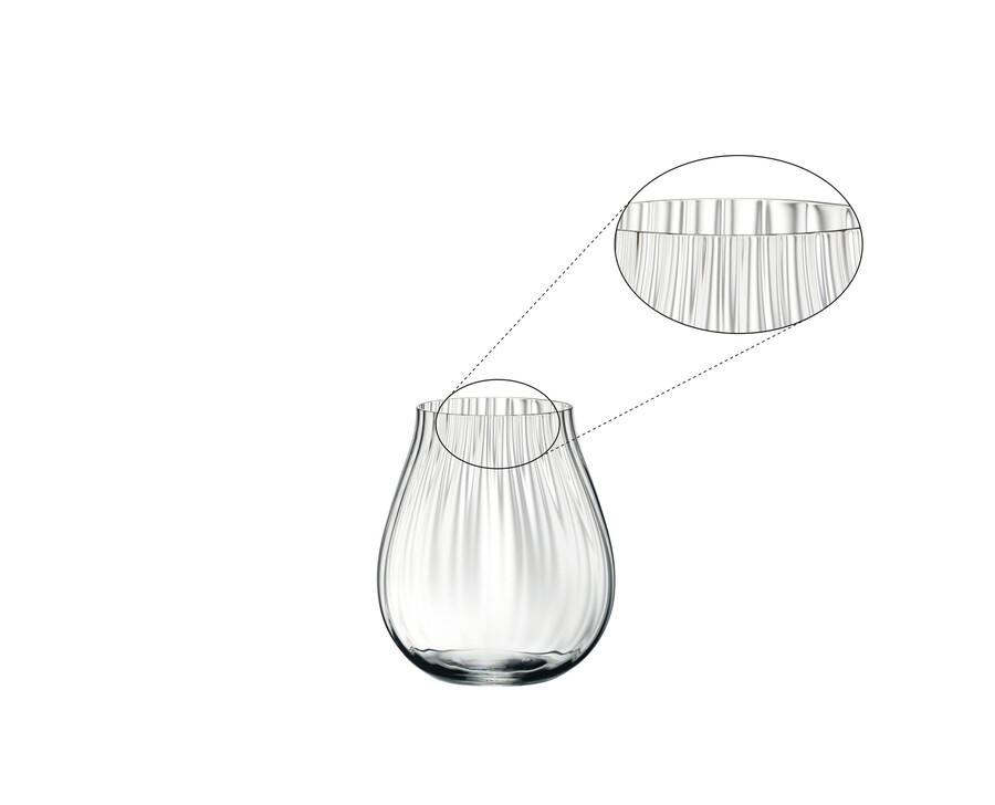 collection de gobelets riedel en verre optique et polyvalent