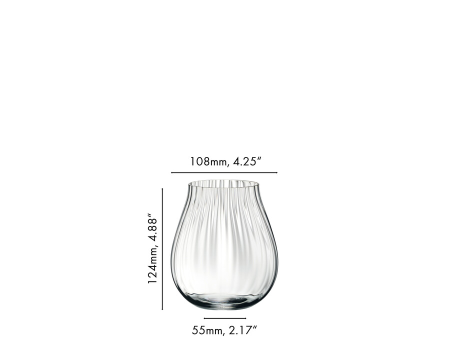 collection de gobelets riedel en verre optique et polyvalent