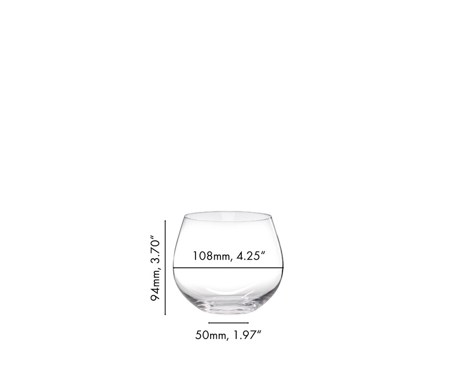 riedel the o wine tumbler chardonnay en fût de chêne