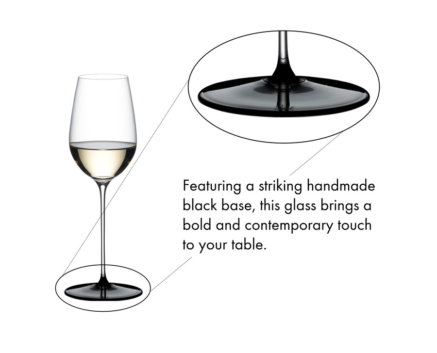 riedel fatto a mano riesling à cravate noire