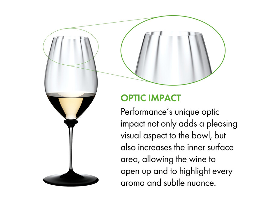 riedel fatto a mano performance riesling - base noire