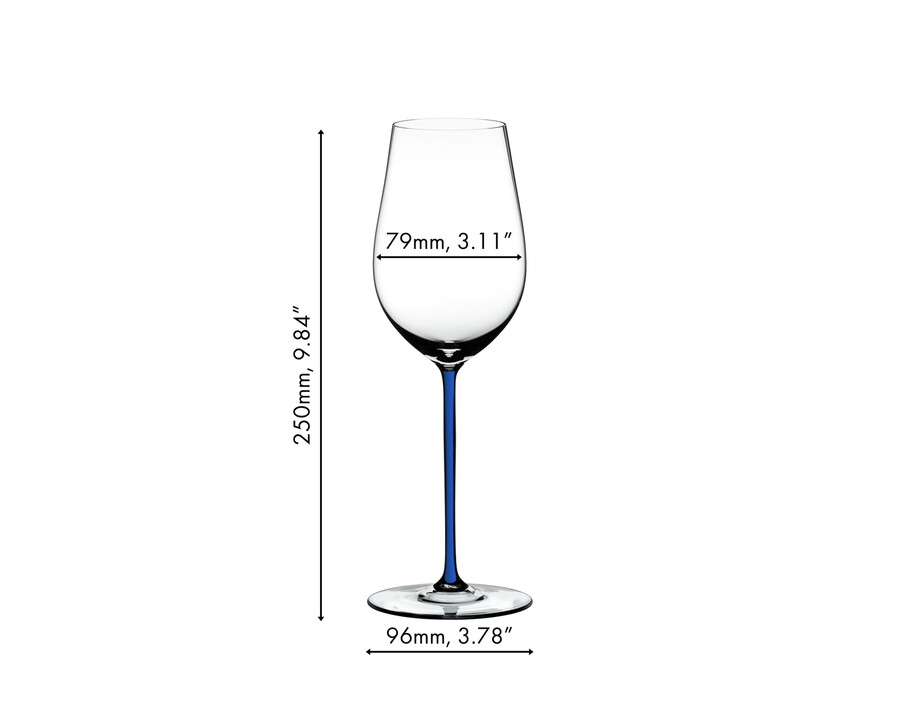 riedel fatto a mano rieslingzinfandel - bleu foncé