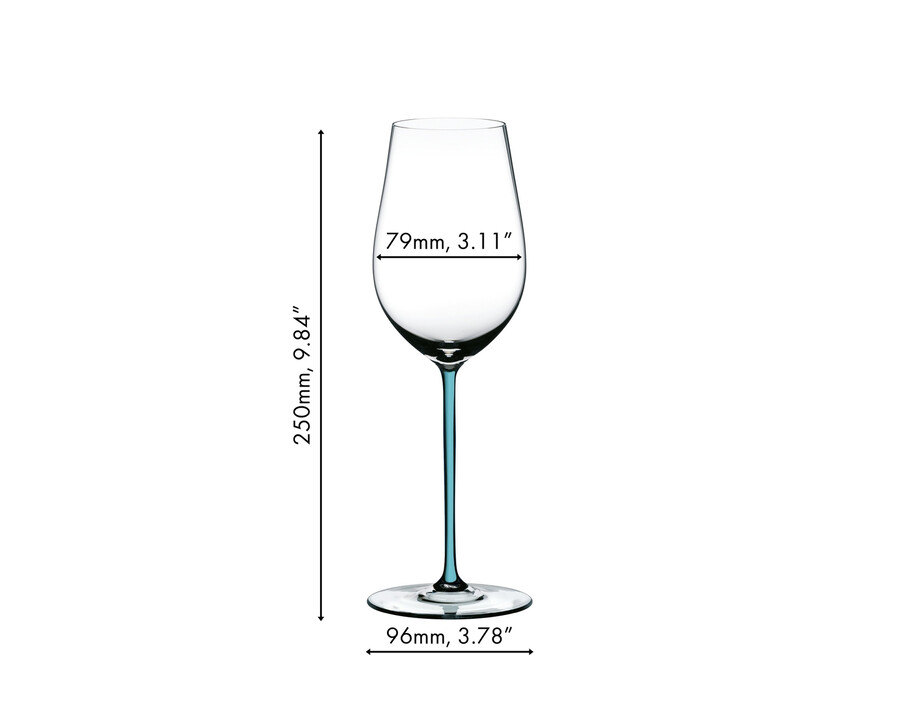 riedel fatto a mano rieslingzinfandel - turquoise