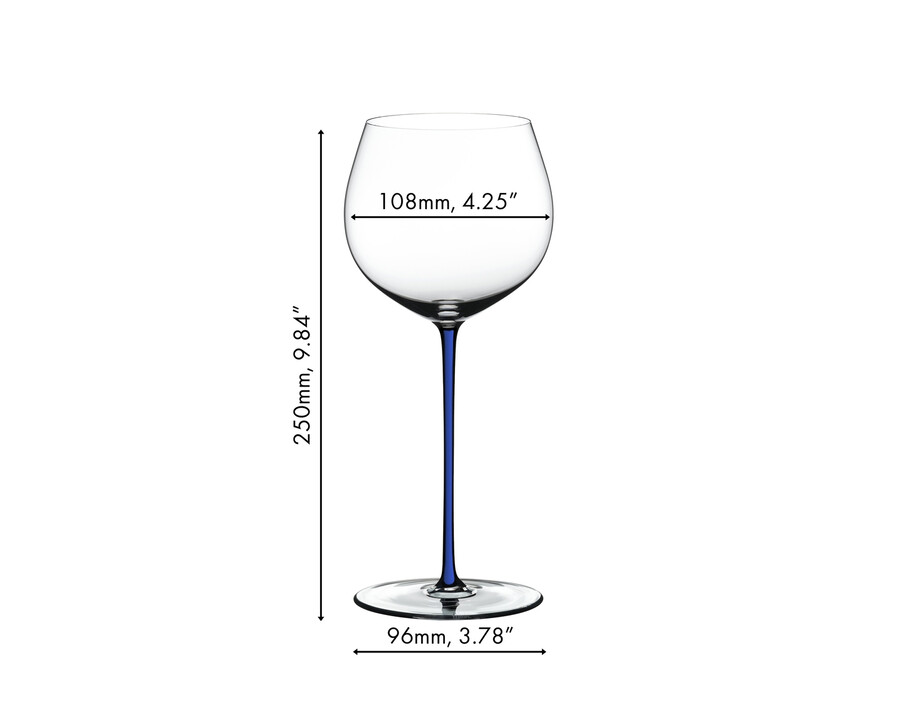 riedel fatto a mano chardonnay oaked - bleu foncé